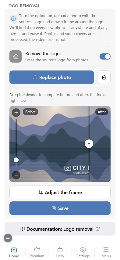 Before / after